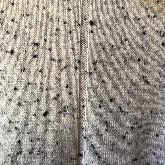 NWOT Splendid Cashmere turtleneck salt and pepper heathered oversize size XS - Picture 5 of 11